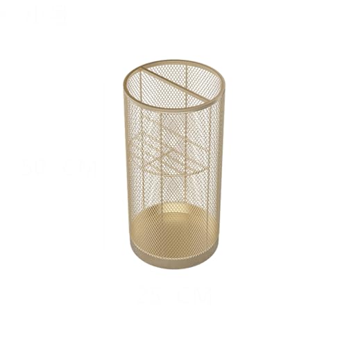 QHLMLL Schirmständer, rund, aus Metall, freistehender Schirmhalter für den Eingangsbereich, Büro, Innenbereich, runder Schirm-Organizer für Lange und Kurze Schirme im Flur (D 25 x 50 cm) von QHLMLL