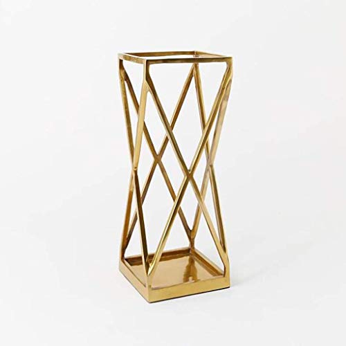 QHLMLL Schirmständer aus Metall mit geometrischem Design, moderner Schirmständer, Home-Layer-Schirmständer, Feito NA China von QHLMLL