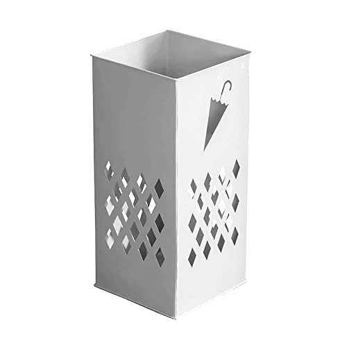 QHLMLL Schirmständer für den Innenbereich, Schirmhalter aus Metall in modernem Design, ausgehöhlter Schirmständer, klassifizierte Aufbewahrung, Dekor für den Eingangsbereich, 23 x 23 x 50 cm, Schw von QHLMLL