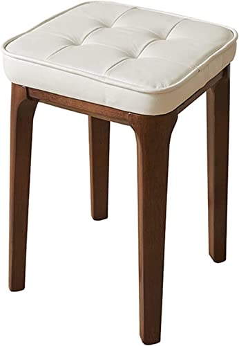 QHLMLL Schminkbank, Schminkhocker, Schlafzimmer, Schminkstuhl, gepolsterter Sitz, Massivholz, Schminkhocker, Holz, Esszimmerhocker, Schlafzimmer, Make-uphocker, dicke Beine, weiches Schwammkissen QHLMLL Schminkbank, Schminkhocker, Schlafzimmer, Schminkstuhl, gepolsterter Sitz, Massivholz, Schminkhocker, Holz, Esszimmerhocker, Schlafzimmer, Make-uphocker, dicke Beine, weiches Schwammkissen von QHLMLL