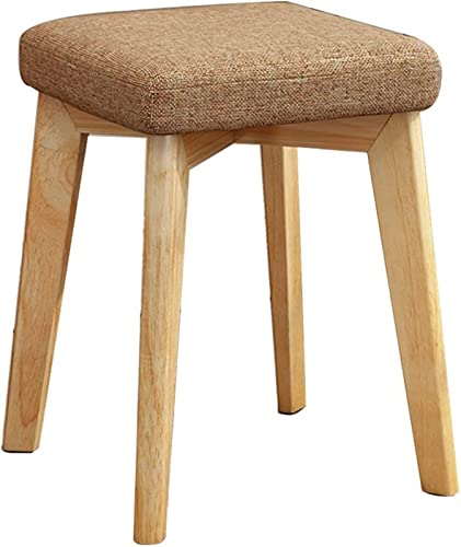 QHLMLL Schminkbank, Schminkhocker, Schlafzimmer, Schminkstuhl, gepolsterter Sitz, Schminkbänke, Heimhocker, modischer Schminkhocker, einfacher Massivholzstuhl, Zuhause, Esshocker, Erwachsene QHLMLL Schminkbank, Schminkhocker, Schlafzimmer, Schminkstuhl, gepolsterter Sitz, Schminkbänke, Heimhocker, modischer Schminkhocker, einfacher Massivholzstuhl, Zuhause, Esshocker, Erwachsene von QHLMLL
