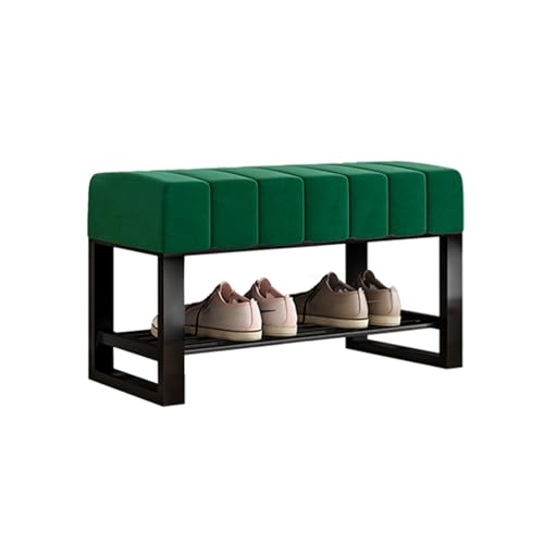 QHLMLL Schuhbank, Aufbewahrungs-Organizer, mit Stoff gepolstert, Bettbank, Eingangsbereich – Schlafzimmer, Wohnzimmer, Flurmöbel QHLMLL Schuhbank, Aufbewahrungs-Organizer, mit Stoff gepolstert, Bettbank, Eingangsbereich – Schlafzimmer, Wohnzimmer, Flurmöbel von QHLMLL