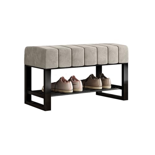 QHLMLL Schuhbank, Aufbewahrungs-Organizer, mit Stoff gepolstert, Bettbank, Eingangsbereich – Schlafzimmer, Wohnzimmer, Flurmöbel QHLMLL Schuhbank, Aufbewahrungs-Organizer, mit Stoff gepolstert, Bettbank, Eingangsbereich – Schlafzimmer, Wohnzimmer, Flurmöbel von QHLMLL