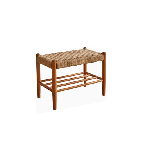 QHLMLL Schuhbank aus Holz mit Stauraum, Schuhablage für Haustür, Eingang, Schlafzimmer, Ende des Bettes, Flur, Wohnzimmermöbel, 60 cm, Holzbank von QHLMLL
