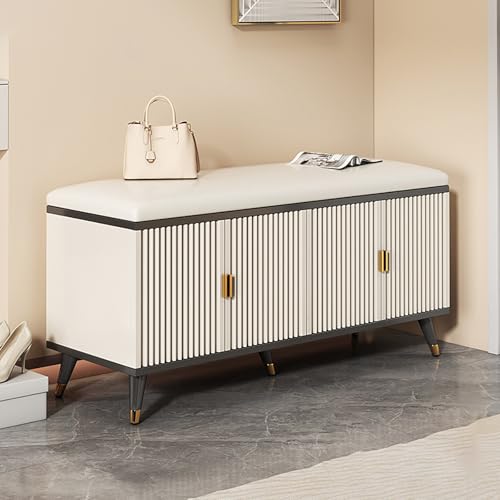 QHLMLL Schuhregal für den Eingangsbereich, mit Kissen, Schuhschrank, Nizer für Eingang, Flur, Wohnzimmer, Schlafzimmer, Schuhregal, Bank mit Stauraum für den Eingangsbereich QHLMLL Schuhregal für den Eingangsbereich, mit Kissen, Schuhschrank, Nizer für Eingang, Flur, Wohnzimmer, Schlafzimmer, Schuhregal, Bank mit Stauraum für den Eingangsbereich von QHLMLL