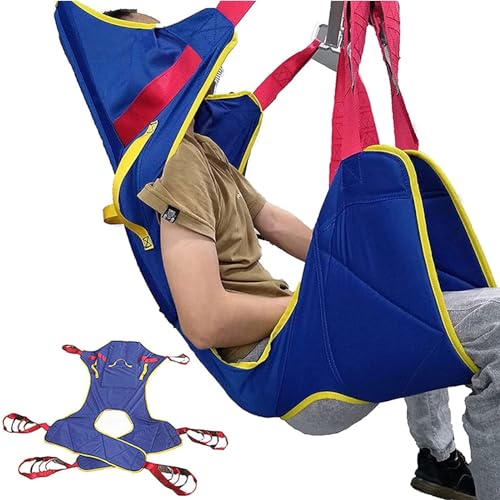 QHLMLL Toiletten-Schlinge, Transfergurt, Ganzkörperschlinge – Patientenlifter, Schlinge, Lifter – für den Transfer vom Bett zum Rollstuhl, Liegestuhl oder zur Toilette für behinderte Pflegekräfte – von QHLMLL