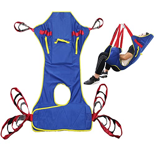 QHLMLL Toilettenschlinge, Patientenlifter, Hebevorrichtung, Ganzkörper-Patientenlift, Toilettenschlinge, Hochleistungs-Transfergurt, Rehabilitationshilfe, Gangtrainingsgerät für behinderte ältere M von QHLMLL