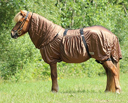 QHP Ekzemdecke Icelandic speziell für Islandpferde Halsteil + großer Bauchlatz (115 cm) von QHP