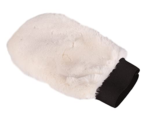 QHP Putzhandschuh Soft Kunstfell extra weich Creme von QHP