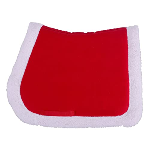 QHP Weihnachten Schabracke Rot mit weißem Rand, Größe:D Full, Farbe QHP:rot von QHP