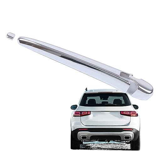 QHY Abdeckung Abdeckkappe für Heckwischer Scheibenwischer Hinten Trim Für B GLB GLA Class W247 X247 H247 2020-2022 Chrom Auto Dekoration Heckklappe Zubehör Silber von QHY
