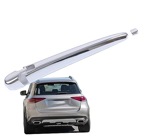 QHY Abdeckung Abdeckkappe für Heckwischer Scheibenwischer Hinten Trim Für GLE GLS Class W167 V167 X167 2020-2022+ Chrom Auto Dekoration Heckklappe Zubehör Silber von QHY