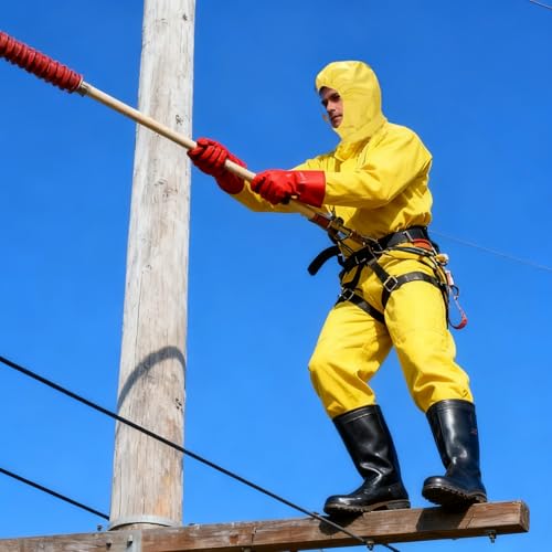 Dielektrischer Anzug Für Elektriker, Flexible Hochspannungs-Sicherheitsschutzkleidung Für Schalttafeln/Stromverteilungsräume, Elektrisches Isolationsset(10000v,US 7.5) von QHZYMX