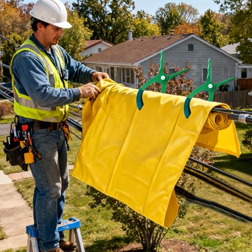 Elektrische Hochspannungs-Isolierdecke, 400 V 10 KV, Flexible Dielektrische Matte, EVA-Harz Für Die Wartung Von Hochspannungsleitungen, Stoßschutzpolster(10000v-23.6x31.5"/60x80cm) von QHZYMX