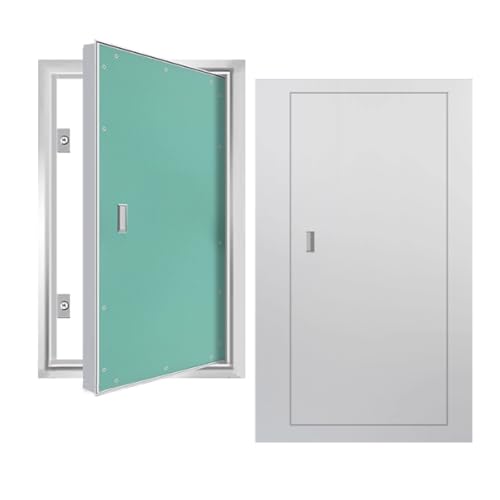 Inspektionsklappe Kommerzielle Sanitär-Revisionsplatte, Groß, Dekorative Inspektionstür Aus Aluminium Für Keller/Fabriken, An Der Wand Und Decke Montierte Inspektionslukenplatte(650x700mm/26x28in) von QHZYMX