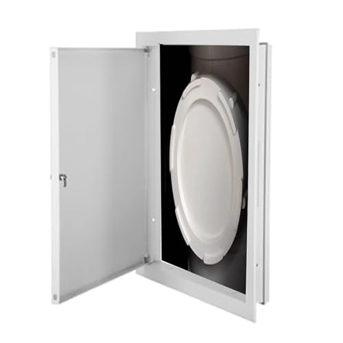 Inspektionsklappe Wandzugangsplatte Für Trockenbau, Universelle Bündige Wandlochabdeckung Aus Metall Mit Schloss Kabel, Selbst Lackierbar Und Einfach Zu Installieren(10x16in/254x406mm) von QHZYMX