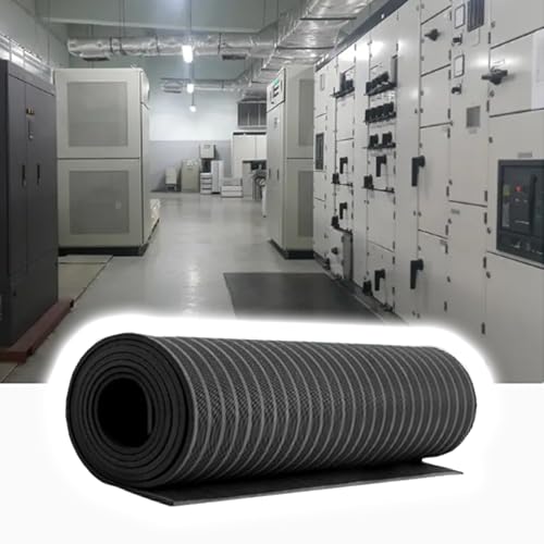 QHZYMX Customizable Electrical Insulation Pad for Power Supply, Non-Conductive Mats Protective Sheet, Thickness 3 5 6 8 10 Mm High Voltage Insulating Mat(2.7mx1mx8mm) von QHZYMX