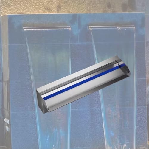 QHZYMX Wasserfall-Überlaufrinne Wasserfall-Überlauf Für Teich Und Garten – Anpassbarer Breiter Strahlmacher Mit Einfacher Installation, Robuster Edelstahl 304 – Wasserspiel-Überläufe(165cm/65in) von QHZYMX