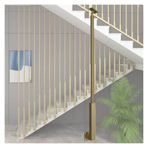 Staicase Geländerstange mit 270 Grad verstellbarer Halterung, dekorative abgestufte Trennwand für gewerbliche und private Nutzung (235 cm) von QHZYMX