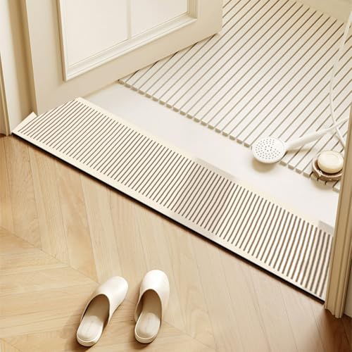 QHanky Badematte 40x60cm,Super Absorbierende Badezimmerteppich Waschbar,Badvorleger Duschvorleger für Dusche,Badewannen und Badezimmer,Toilette (Bunt A) von QHanky