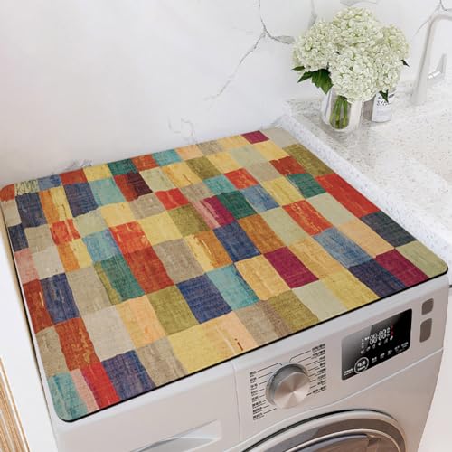 QHanky Waschmaschine Abdeckung 40 * 60cm,Waschmaschinen Staubschutz,Trommelwaschanlage Abdeckung,Waschmaschinenauflage rutschfest,Für Waschmaschine,Kühlschrank,Küchen von QHanky