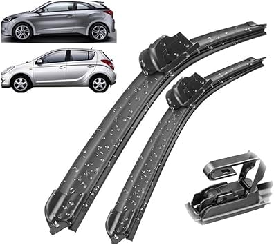 QHuaL Automotive Scheibenwischer Scheibe Scheibenwischersatz für Hyundai I20 PB GB 2008-2019 24in+16in, Premium Qualität Frontscheiben Wischerblätter Set QHuaL Automotive Scheibenwischer Scheibe Scheibenwischersatz für Hyundai I20 PB GB 2008-2019 24in+16in, Premium Qualität Frontscheiben Wischerblätter Set von QHuaL