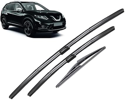 QHuaL Automotive Scheibenwischer Scheibe Scheibenwischersatz für Nissan X-Trail T32 Rogue 2 2013-2020 26in+17in+12in, Premium Qualität Frontscheiben Wischerblätter Set QHuaL Automotive Scheibenwischer Scheibe Scheibenwischersatz für Nissan X-Trail T32 Rogue 2 2013-2020 26in+17in+12in, Premium Qualität Frontscheiben Wischerblätter Set von QHuaL