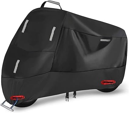 QHuaL Motorrad Abdeckplane Outdoor Motorradabdeckung Wasserdicht Winterfest für Triumph Speed Triple 1200, UV Beständiges Moped Staubdichte Plane von QHuaL