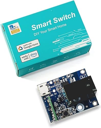 1-Kanal Smart Wifi Relais Inching Schaltermodul, usb DC 5V Trockenkontakt EWelink Funkschalter, Kompatibel mit Alexa/Google, für Zugangskontrolle von QIACHIP