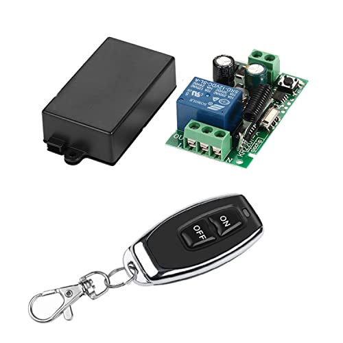 QIACHIP Funk Fernbedienung Schalter 433MHz 220V 230V 1 Kanal Funksteuerung Relais Empfänger mit Sender Radiofrequenz Licht Fernbedienung Controller QIACHIP Funk Fernbedienung Schalter 433MHz 220V 230V 1 Kanal Funksteuerung Relais Empfänger mit Sender Radiofrequenz Licht Fernbedienung Controller von QIACHIP