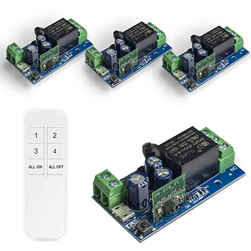 QIACHIP Ewelink WiFi Wireless Smart Relay Module 1 Channel Inching Selflock 5V 48V Remote Switch Compatible with Alexa Google Home von QIACHIP