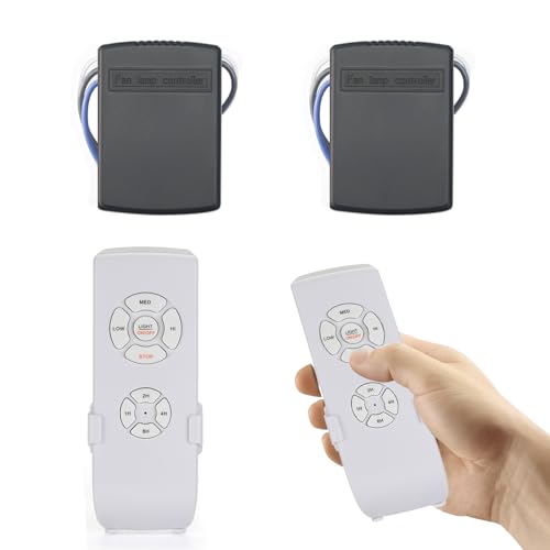 QIACHIP geringe Größe Universal Deckenventilator Licht Fernbedienung Kit mit Stummschaltung,Wireless-Fernbedienung mit 3-Gang-Einstellung, Lichtsteuerung and 4 Timming-Steuerung 2 set QIACHIP geringe Größe Universal Deckenventilator Licht Fernbedienung Kit mit Stummschaltung,Wireless-Fernbedienung mit 3-Gang-Einstellung, Lichtsteuerung and 4 Timming-Steuerung 2 set von QIACHIP