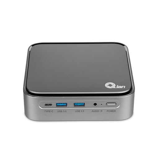 QIAN Mini PC Core i5 1135G7 4 Core mit 4,2 GHz | Iris Xe Graphics | 16GB DDR4 3200MHz | 512GB SSD M.2 NVMe Gen3x4 | WLAN WLAN 5 | LAN 1 GB | Test Win 11 Pro | (Silber) von QIAN
