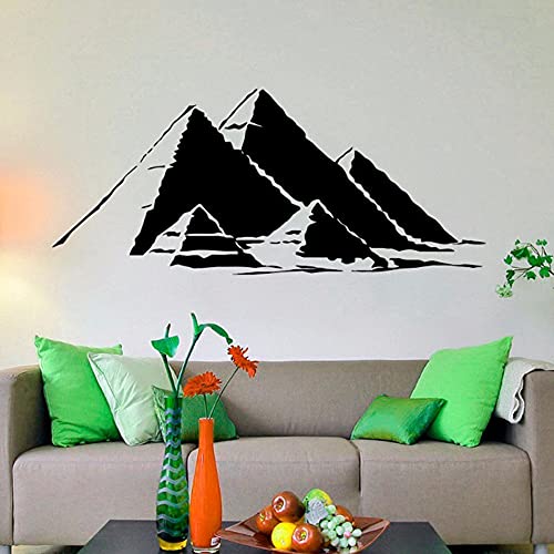 QIANGTOU Altes Ägypten Symbol Wandaufkleber Ägyptische Pyramiden Wandtattoo Pyramiden Abziehbilder für Zuhause Wohnzimmer Dekor Abnehmbares Wandbild 169x73cm von QIANGTOU