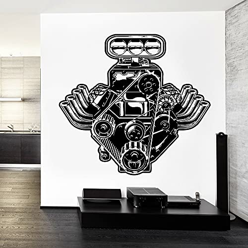 QIANGTOU Auto Motor Motor Wandaufkleber Mechaniker Auto Geschwindigkeit Cool Vinyl Selbstklebende Wandtattoo Dekoration Garage Mann Höhle 79x75cm QIANGTOU Auto Motor Motor Wandaufkleber Mechaniker Auto Geschwindigkeit Cool Vinyl Selbstklebende Wandtattoo Dekoration Garage Mann Höhle 79x75cm von QIANGTOU