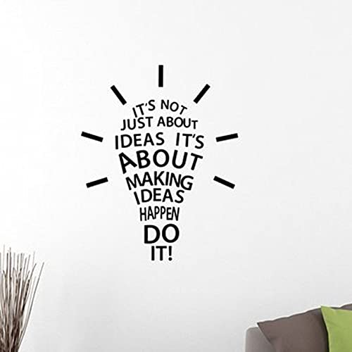 QIANGTOU Machen Ideen passieren Do It Inspirierend Zitat Wandtattoo Glühbirne Arbeit Erfolg Motivational Vinyl Aufkleber Art Home Room O 75x93cm QIANGTOU Machen Ideen passieren Do It Inspirierend Zitat Wandtattoo Glühbirne Arbeit Erfolg Motivational Vinyl Aufkleber Art Home Room O 75x93cm von QIANGTOU