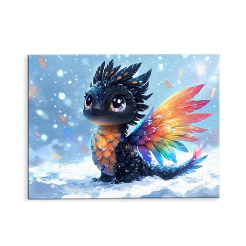 Malen Nach Zahlen Erwachsene Dinosaurier, Malen Nach Zahlen Kits mit Pinseln und Acrylfarben, DIY Ölgemälde Set Malen Basteln Leinwand Anfänger, Als Geschenk für Wanddeko, 60 x 80 cm (ungerahmt) y-559 von QIANLUOO
