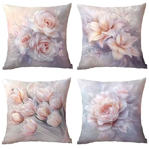 Outdoor Kissenbezug Wasserdicht Dekokissen Aquarell Blumen Kissenbezüge Zierkissen Couchkissen Bezug für Sofa Couch Schlafzimmer 4er Set 35 x 35 cm Garten Kissenbezug für Leinen Kissenhülle n-1254 Outdoor Kissenbezug Wasserdicht Dekokissen Aquarell Blumen Kissenbezüge Zierkissen Couchkissen Bezug für Sofa Couch Schlafzimmer 4er Set 35 x 35 cm Garten Kissenbezug für Leinen Kissenhülle n-1254 von QIANLUOO