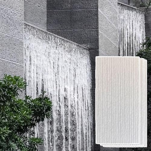 3D-Dekorative Wandverkleidung, Wasserdichte PU-Wandpaneele For Innen Und Außen, Wandfliesenverkleidung Aus Kunststein For Spielzimmer, Geriffelte Textur, Wasserdicht(White,3PCS) von QIANMEI