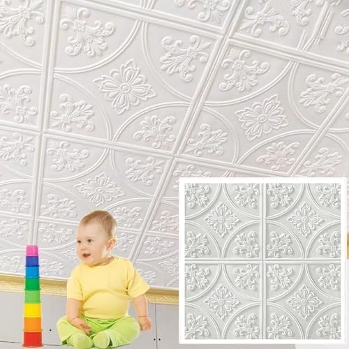 3D-Wandpaneele For Die Inneneinrichtung, Selbstklebende Wandverkleidung Aus PE-Schaum For Selbermachen, Wasserdicht, Abziehbare Und Aufklebbare Hintergrundverkleidung, Leicht Zu Reinigen(30pcs) von QIANMEI