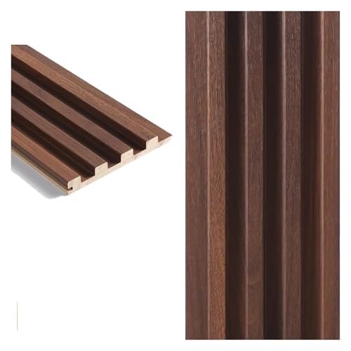 4er-Pack Holzlamellen-Wandpaneele For Die Innenwanddekoration, Wasserdichte 3D-Wandverkleidungsplatten Mit Geriffelter Struktur, TV-Wand-Hintergrundwand-Wohnzimmerdekoration(#2,240cm/7.87ft) von QIANMEI