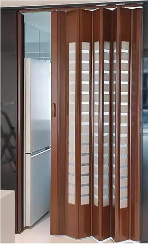 Falttüren Innentüren Offene Trennwand-Falttür For Zu Hause, Anpassbare Teleskop-Schiebetür, Faltschiebetür Ohne Untere Schiene, Mit Unsichtbarem(65x210cm/25.6x82.7in) von QIANMEI