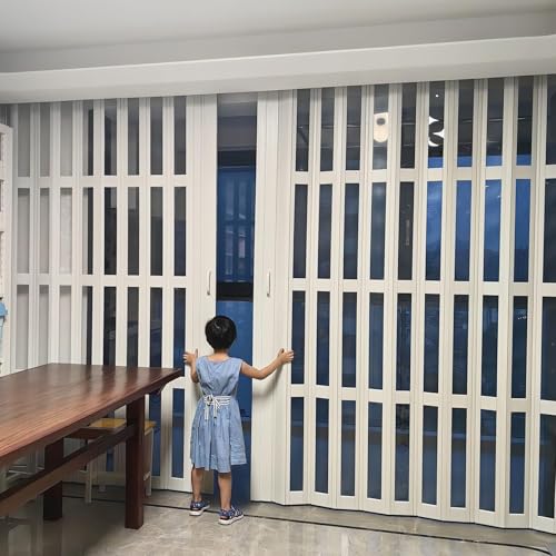 Falttüren Innentüren PVC-Innenfalttür, Ziehharmonika-Schiebetür, Transparente Acryl-Teleskoptür, Anpassbare Höhe Und Breite, Mit Leisen Riemenscheiben, Schrank-/Küchen-Doppelfalttür(30x40in(76x101cm)) Falttüren Innentüren PVC-Innenfalttür, Ziehharmonika-Schiebetür, Transparente Acryl-Teleskoptür, Anpassbare Höhe Und Breite, Mit Leisen Riemenscheiben, Schrank-/Küchen-Doppelfalttür(30x40in(76x101cm)) von QIANMEI
