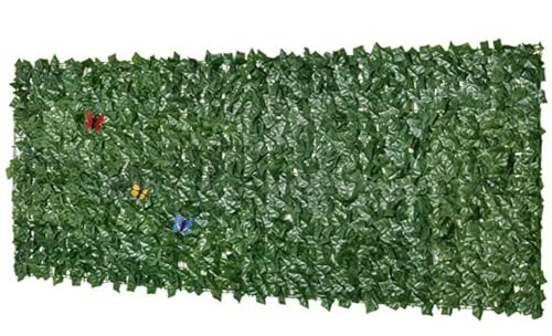 Künstliche Garten Sichtschutz Gartendekorativer Künstlicher Heckenzaun, Erweiterbarer Künstlicher Efeu-Sichtschutzzaun, Künstliche Pflanzenwandpaneele Mit Dekorativem Schmetterling(1x8m/3.28x26.25ft) Künstliche Garten Sichtschutz Gartendekorativer Künstlicher Heckenzaun, Erweiterbarer Künstlicher Efeu-Sichtschutzzaun, Künstliche Pflanzenwandpaneele Mit Dekorativem Schmetterling(1x8m/3.28x26.25ft) von QIANMEI