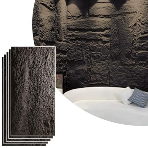 Kunststein-Wandpaneel For Den Außenbereich, Wasserdichte PU-Wandverkleidungsplatten, 3D-Wanddekor-Verkleidung, Einfache DIY-Installation(Gray 3,5pcs) von QIANMEI