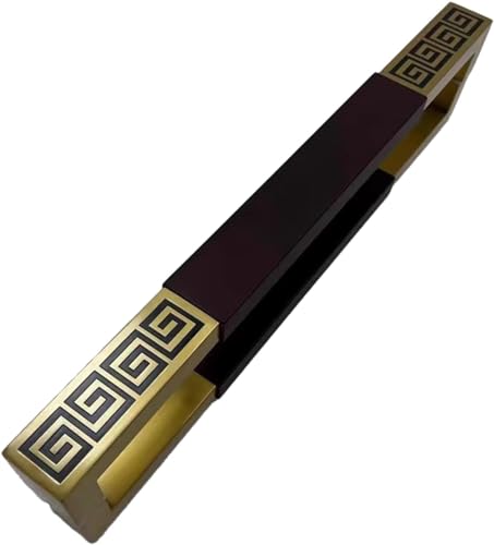 QIANMEI Doppelseitiger Scheunentorgriff Aus Edelstahl, Kommerzielle Scheunengriffe for Drücken, Rechteckiger Haltegriff for Den Garageneingang, Großer Rustikaler Stil(Deep Red,150cm(59")) von QIANMEI