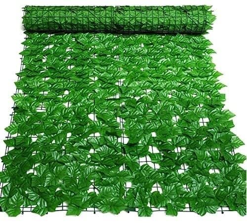 QIANMEI Künstliche Garten Sichtschutz Erweiterbare Künstliche Hecken-Gartenzaundekoration, Sichtschutzzaun Aus Efeuimitat, Starke Zähigkeit, Kann In Die Gewünschte Form Gebogen Werden(1x1M) von QIANMEI