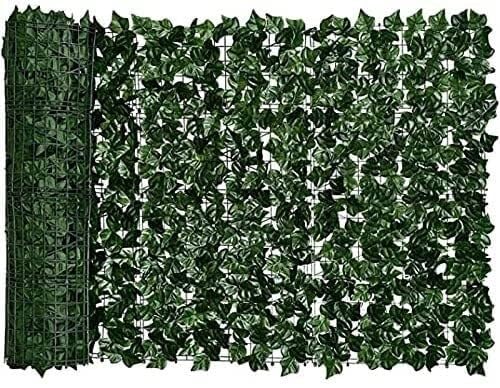 QIANMEI Künstliche Garten Sichtschutz Gartensimulation, Grünblatt-Heckenrollendekoration, Erweiterbarer Künstlicher Efeu-Sichtschutzzaun, Grünblatt-Gitterzaun, Lichtbeständig(1x2M) von QIANMEI