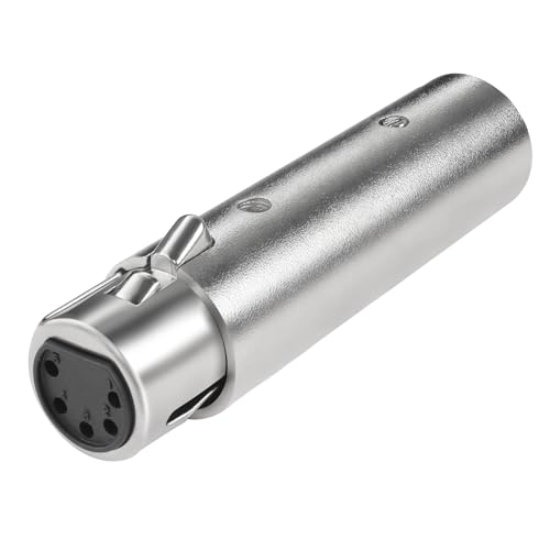 QIANRENON 5Pin XLR auf 3Pin XLR Audio Adapter 5Pin XLR Buchse auf 3Pin XLR Stecker DMX Konverter Anschluss 5Pin auf 3Pin XLR Konverter Stecker, für Mikrofon DMX Bühnenbeleuchtung Dimmer Konsole QIANRENON 5Pin XLR auf 3Pin XLR Audio Adapter 5Pin XLR Buchse auf 3Pin XLR Stecker DMX Konverter Anschluss 5Pin auf 3Pin XLR Konverter Stecker, für Mikrofon DMX Bühnenbeleuchtung Dimmer Konsole von QIANRENON
