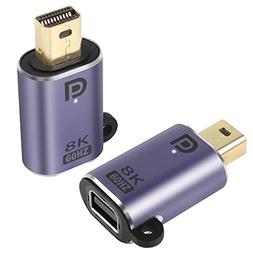 QIANRENON Mini DP Adapter 8K@60Hz DisplayPort Stecker auf Buchse Anschluss Erweiterungen DP1.4, Mit LED-Licht und Aufhängeloch, Für Tablet PC MacBook Surface HDTV, 2 Stück QIANRENON Mini DP Adapter 8K@60Hz DisplayPort Stecker auf Buchse Anschluss Erweiterungen DP1.4, Mit LED-Licht und Aufhängeloch, Für Tablet PC MacBook Surface HDTV, 2 Stück von QIANRENON
